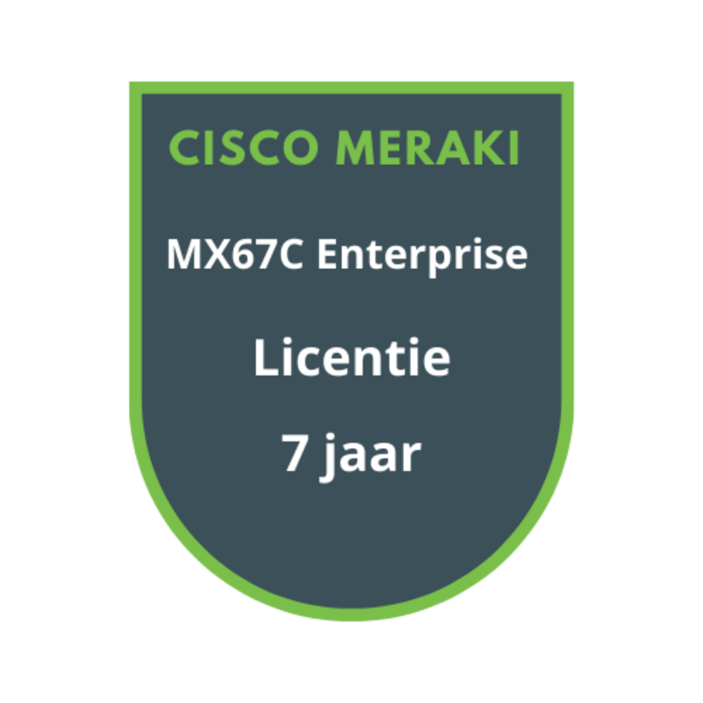 Cisco Meraki Cisco Meraki MX67C Enterprise Licentie 7 jaar