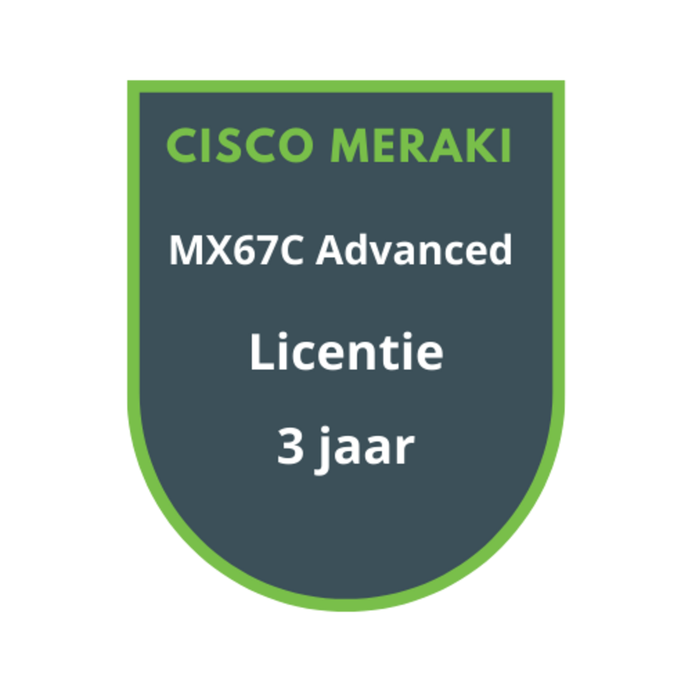 Cisco Meraki Cisco Meraki MX67C Advanced Security Licentie 3 jaar