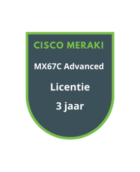 Cisco Meraki Cisco Meraki MX67C Advanced Security Licentie 3 jaar