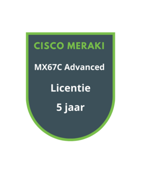 Cisco Meraki Cisco Meraki MX67C Advanced Security Licentie 5 jaar