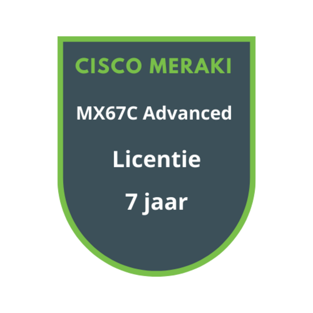 Cisco Meraki Cisco Meraki MX67C Advanced Security Licentie 7 jaar