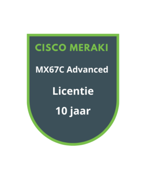 Cisco Meraki Cisco Meraki MX67C Advanced Security Licentie 10 jaar