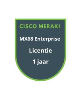 Cisco Meraki Cisco Meraki MX68 Enterprise Licentie 1 jaar
