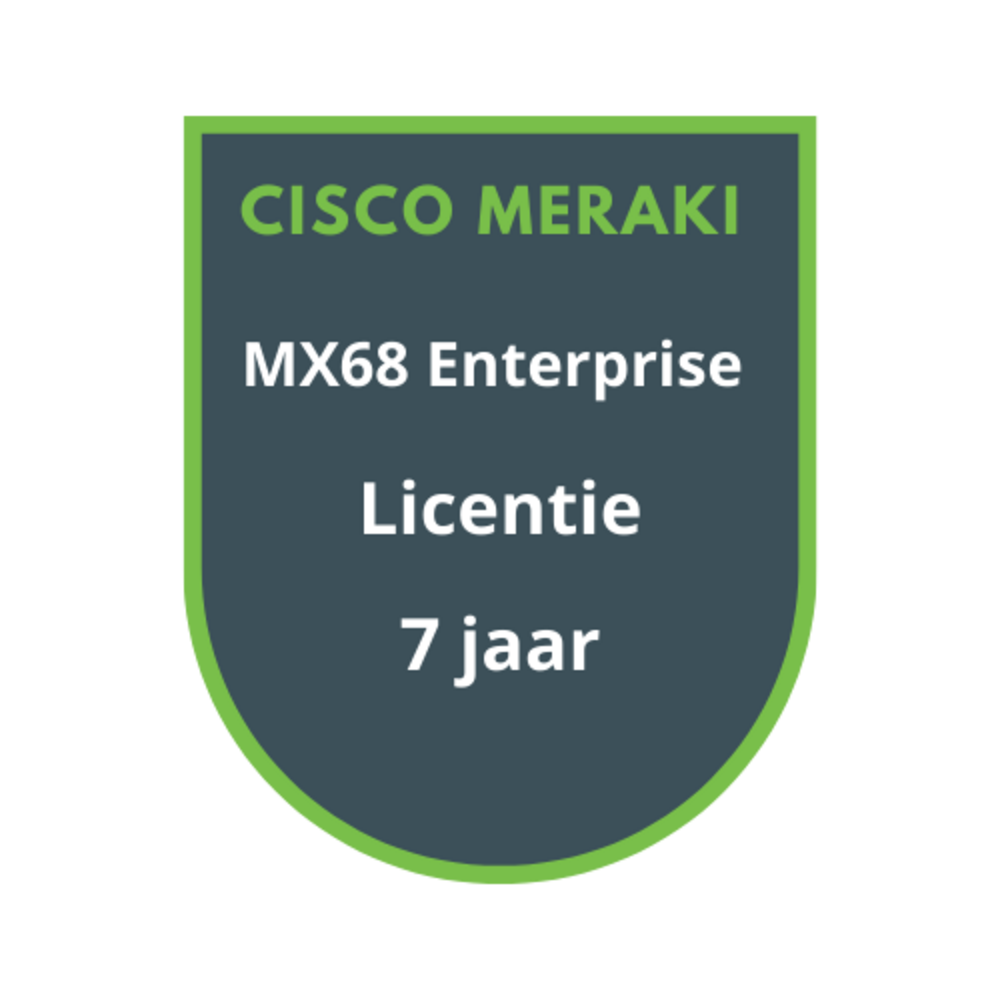 Cisco Meraki Cisco Meraki MX68 Enterprise Licentie 7 jaar