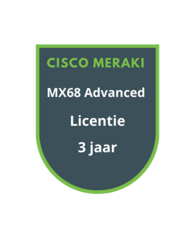 Cisco Meraki Cisco Meraki MX68 Advanced Security Licentie 3 jaar