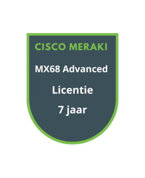 Cisco Meraki Cisco Meraki MX68 Advanced Security Licentie 7 jaar