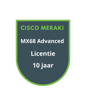 Cisco Meraki Cisco Meraki MX68 Advanced Security Licentie 10 jaar