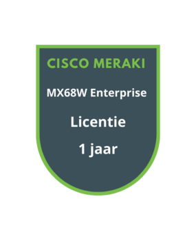 Cisco Meraki Cisco Meraki MX68W Enterprise Licentie 1 jaar