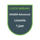 Cisco Meraki Cisco Meraki MX68W Advanced Security Licentie 1 jaar