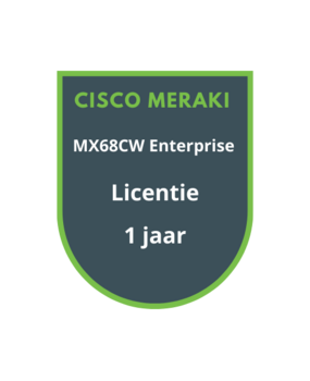 Cisco Meraki Cisco Meraki MX68CW Enterprise Licentie 1 jaar