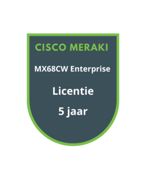 Cisco Meraki Cisco Meraki MX68CW Enterprise Licentie 5 jaar