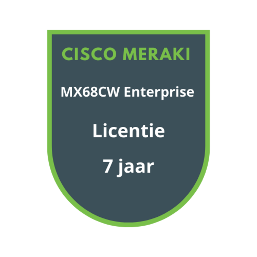Cisco Meraki Cisco Meraki MX68CW Enterprise Licentie 7 jaar