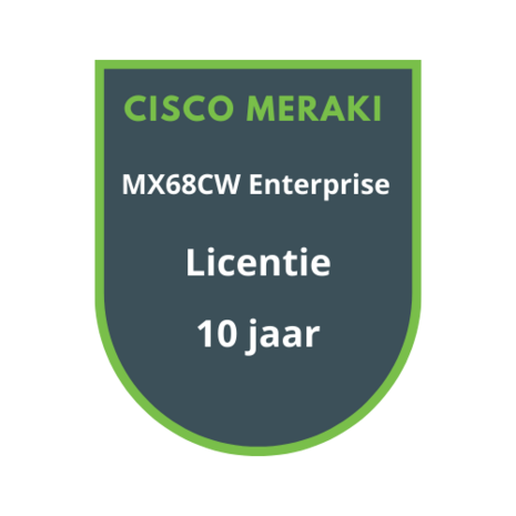 Cisco Meraki Cisco Meraki MX68CW Enterprise Licentie 10 jaar