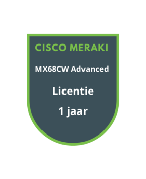 Cisco Meraki Cisco Meraki MX68CW Advanced Security Licentie 1 jaar