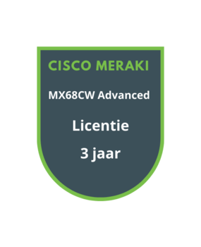 Cisco Meraki Cisco Meraki MX68CW Advanced Security Licentie 3 jaar