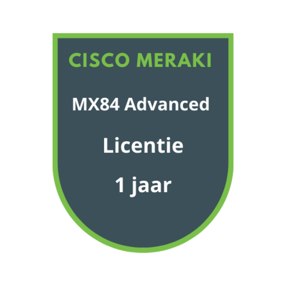 Cisco Meraki Cisco Meraki MX84 Advanced Security Licentie 1 jaar