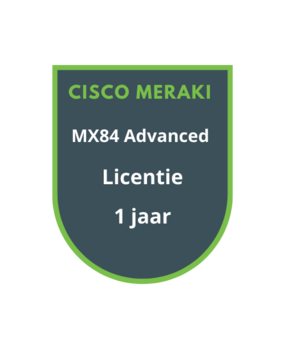 Cisco Meraki Cisco Meraki MX84 Advanced Security Licentie 1 jaar