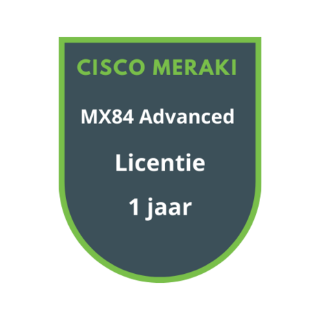 Cisco Meraki Cisco Meraki MX84 Advanced Security Licentie 1 jaar