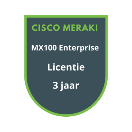 Cisco Meraki Cisco Meraki MX100 Enterprise Licentie 3 jaar