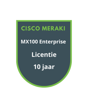 Cisco Meraki Cisco Meraki MX100 Enterprise Licentie 10 jaar