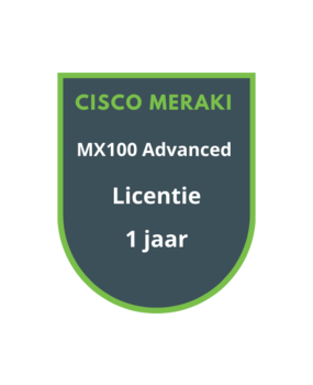 Cisco Meraki Cisco Meraki MX100 Advanced Security Licentie 1 jaar