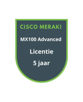 Cisco Meraki Cisco Meraki MX100 Advanced Security Licentie 5 jaar
