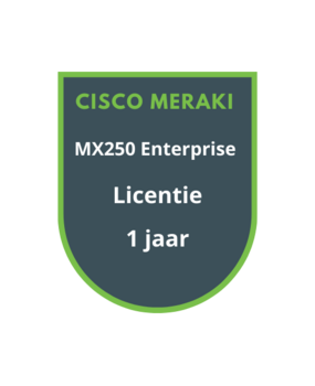 Cisco Meraki Cisco Meraki MX250 Enterprise Licentie 1 jaar