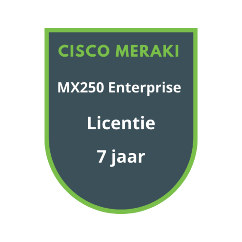 Cisco Meraki Cisco Meraki MX250 Enterprise Licentie 7 jaar