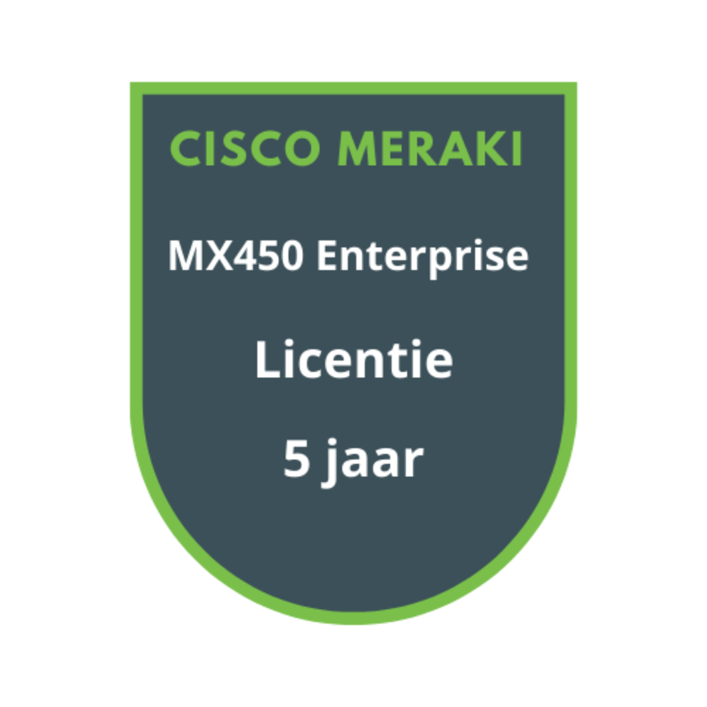 Cisco Meraki Cisco Meraki MX450 Enterprise Licentie 5 jaar