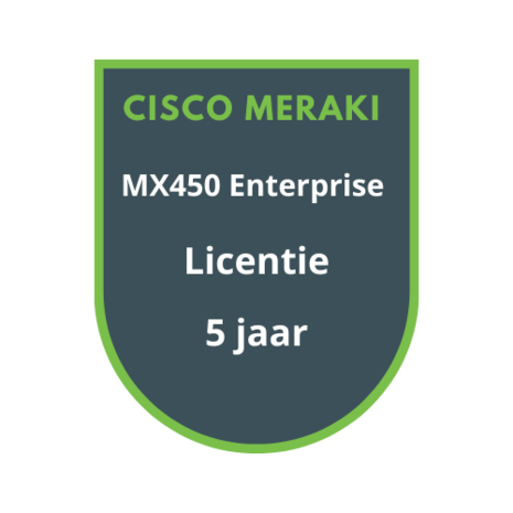 Cisco Meraki Cisco Meraki MX450 Enterprise Licentie 5 jaar