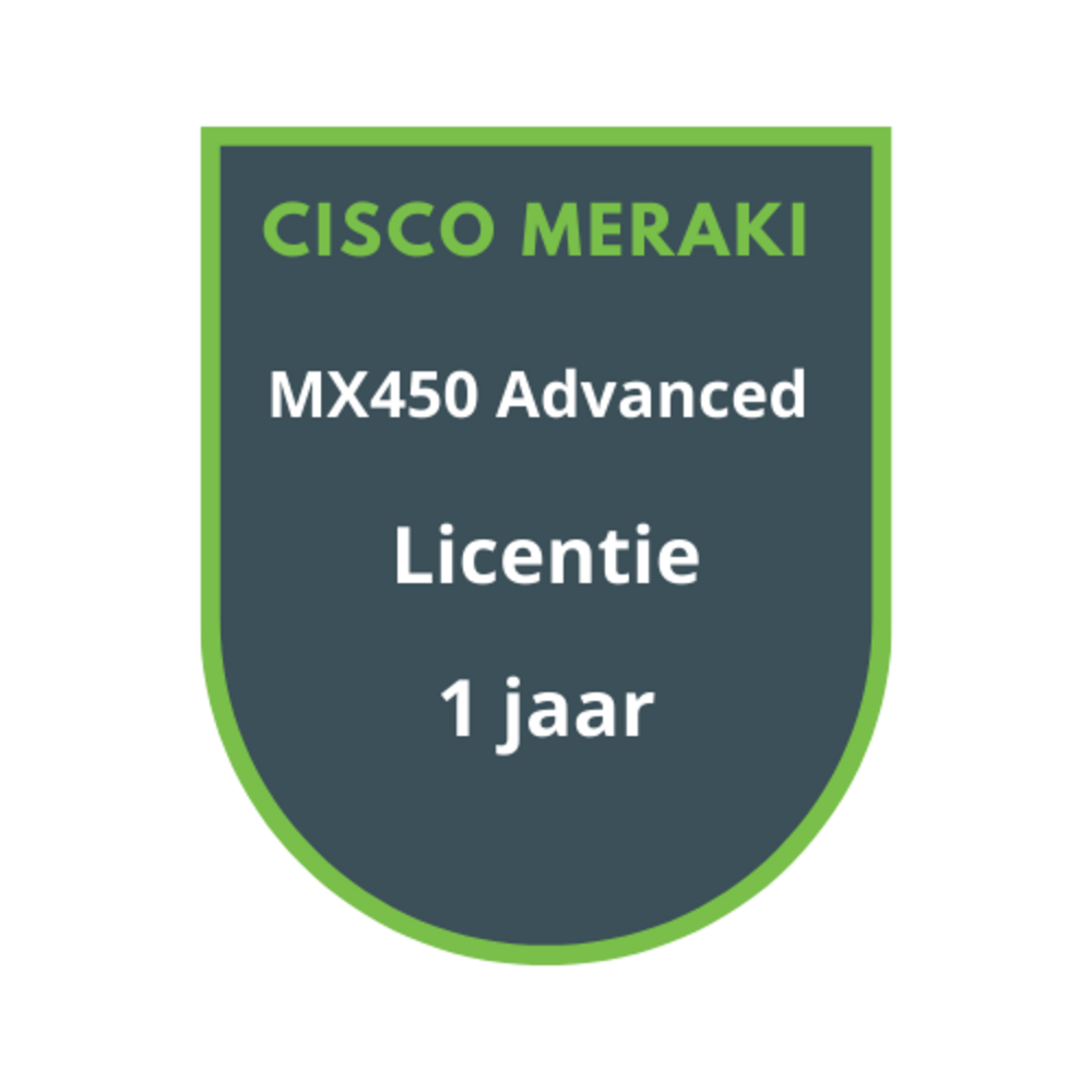 Cisco Meraki Cisco Meraki MX450 Advanced Security Licentie 1 jaar