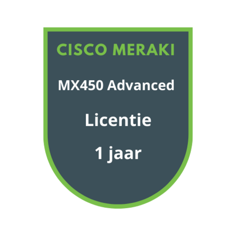 Cisco Meraki Cisco Meraki MX450 Advanced Security Licentie 1 jaar