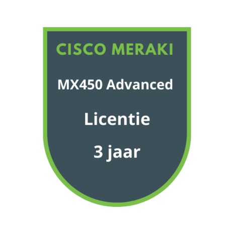 Cisco Meraki Cisco Meraki MX450 Advanced Security Licentie 3 jaar
