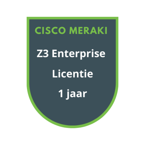 Cisco Meraki Cisco Meraki Z3 Enterprise Licentie 1 jaar