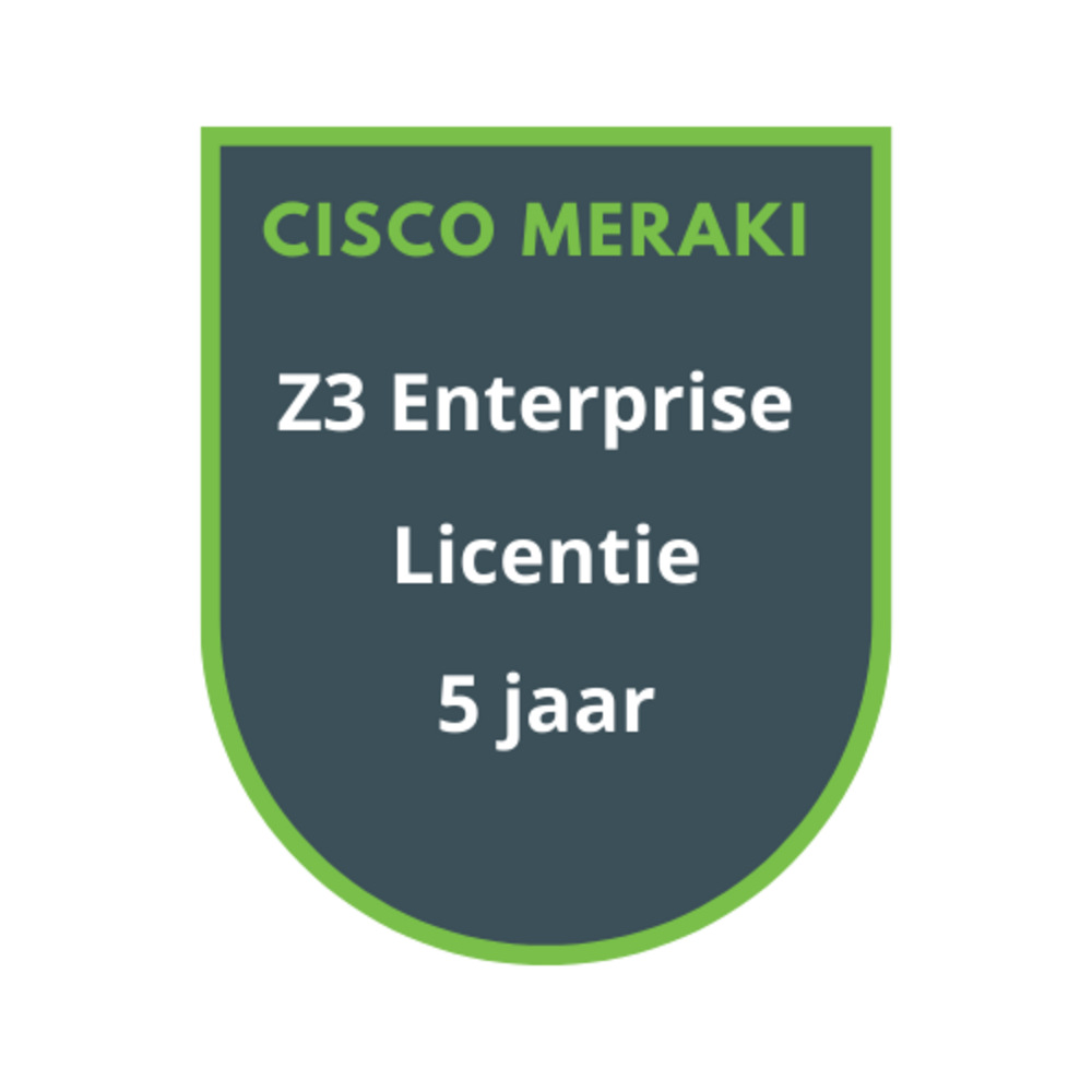 Cisco Meraki Cisco Meraki Z3 Enterprise Licentie 5 jaar
