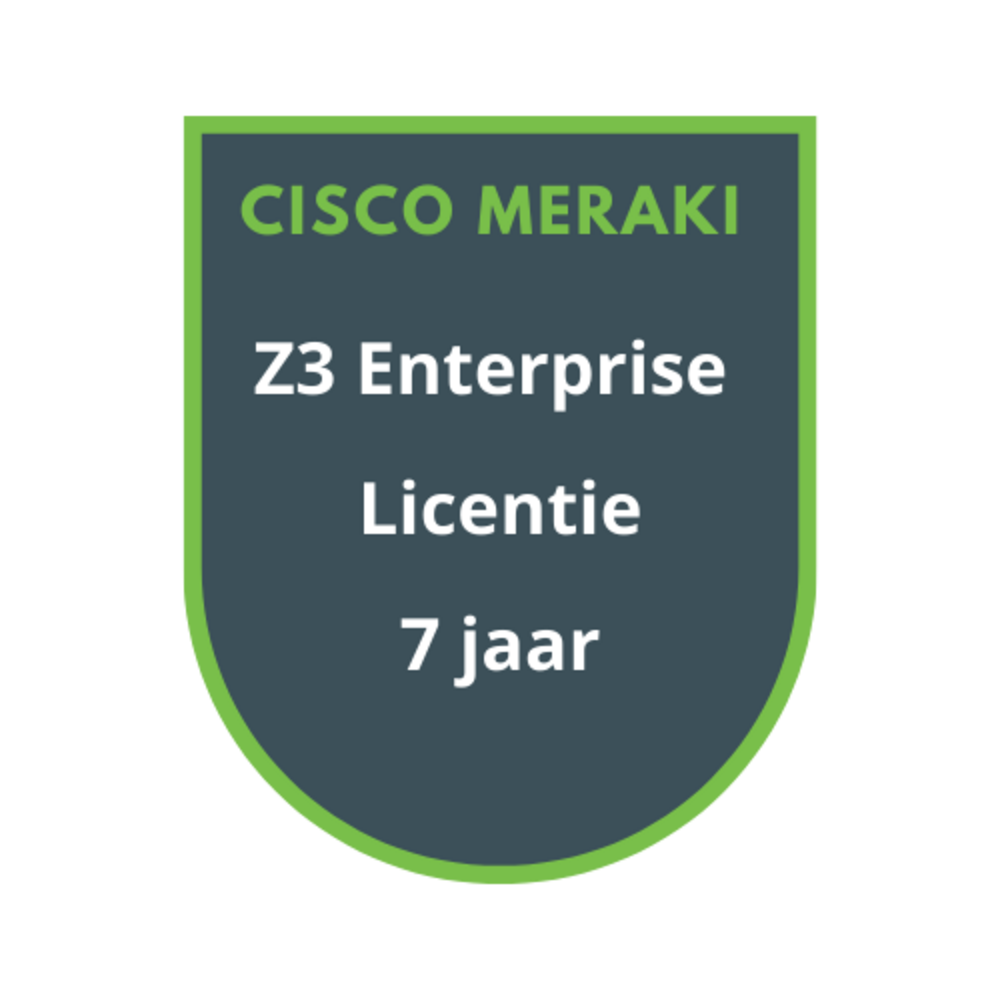 Cisco Meraki Cisco Meraki Z3 Enterprise Licentie 7 jaar