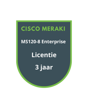 Cisco Meraki Cisco Meraki MS120-8 Enterprise Licentie 3 jaar