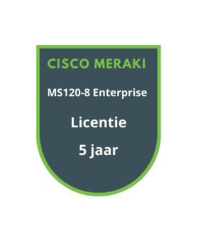 Cisco Meraki Cisco Meraki MS120-8 Enterprise Licentie 5 jaar