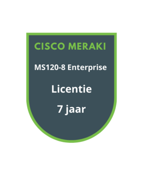 Cisco Meraki Cisco Meraki MS120-8 Enterprise Licentie 7 jaar