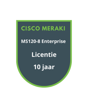 Cisco Meraki Cisco Meraki MS120-8 Enterprise Licentie 10 jaar