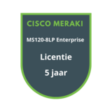Cisco Meraki Cisco Meraki MS120-8LP Enterprise Licentie 5 jaar