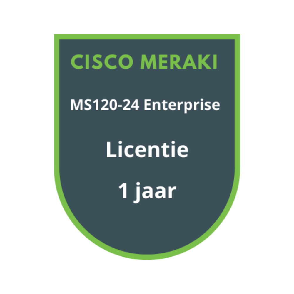 Cisco Meraki Cisco Meraki MS120-24 Enterprise Licentie 1 jaar