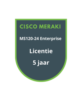 Cisco Meraki Cisco Meraki MS120-24 Enterprise Licentie 5 jaar