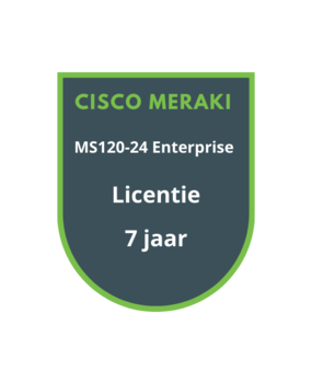 Cisco Meraki Cisco Meraki MS120-24 Enterprise Licentie 7 jaar