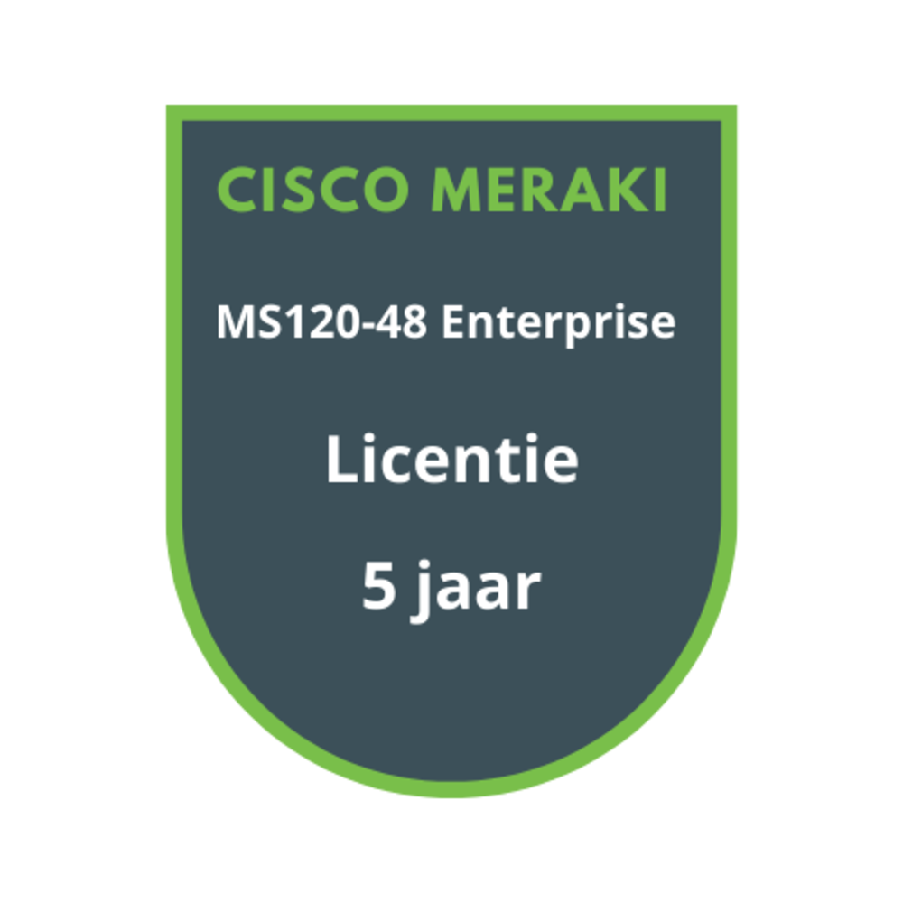 Cisco Meraki Cisco Meraki MS120-48 Enterprise Licentie 5 jaar