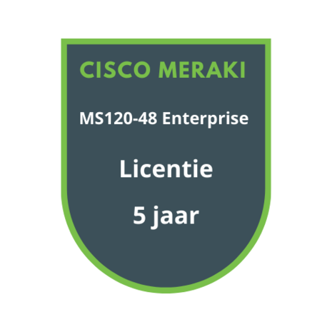 Cisco Meraki Cisco Meraki MS120-48 Enterprise Licentie 5 jaar
