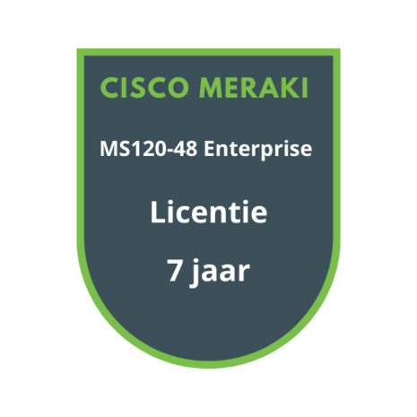 Cisco Meraki Cisco Meraki MS120-48 Enterprise Licentie 7 jaar
