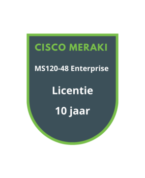 Cisco Meraki Cisco Meraki MS120-48 Enterprise Licentie 10 jaar
