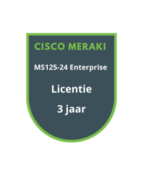 Cisco Meraki Cisco Meraki MS125-24 Enterprise Licentie 3 jaar