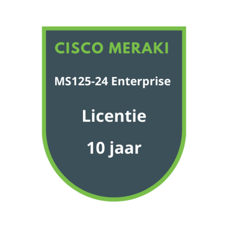 Cisco Meraki Cisco Meraki MS125-24 Enterprise Licentie 10 jaar